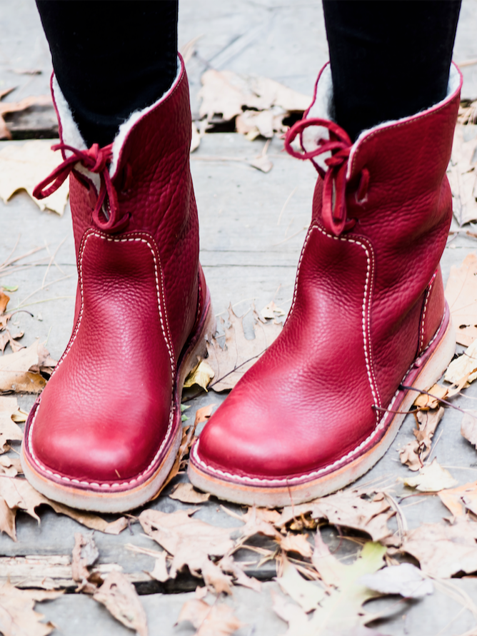 Vintage Plain Wearable Lace-Up Block Heel Snow Boots