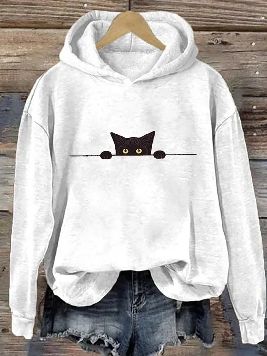 Casual Hoodie Cat Hoodie