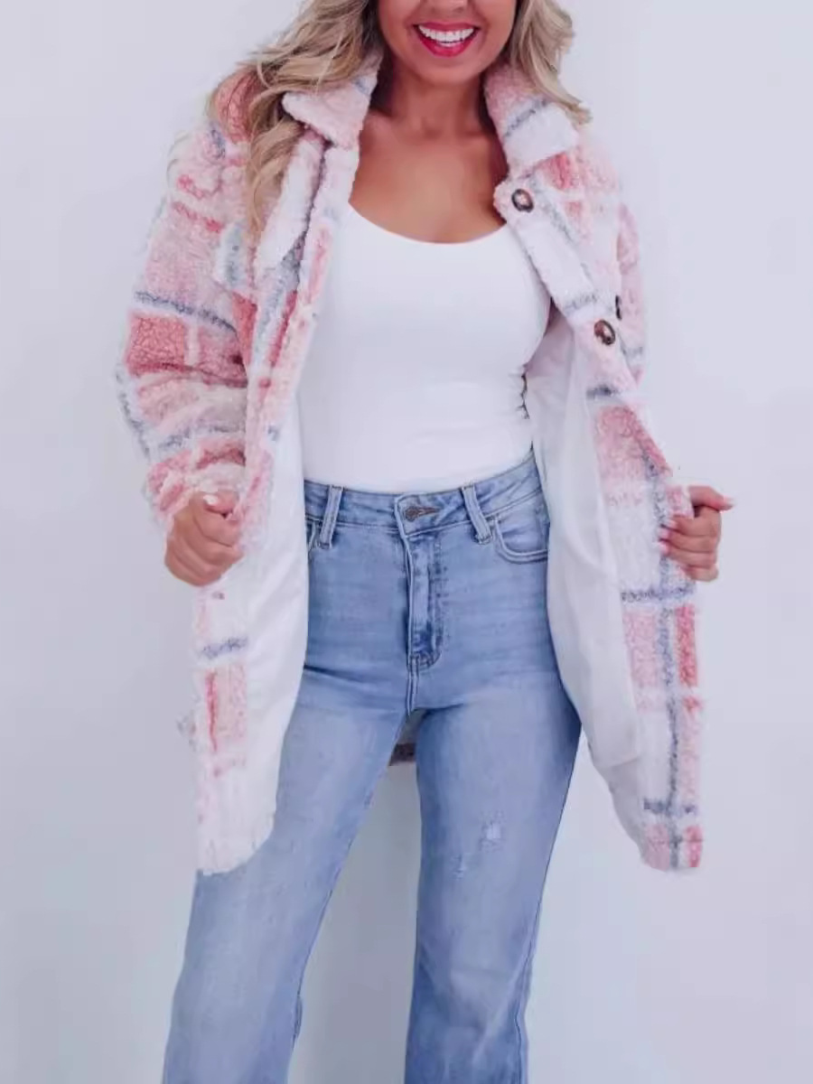 Women's Plaid Heavyweight Loose Jacket