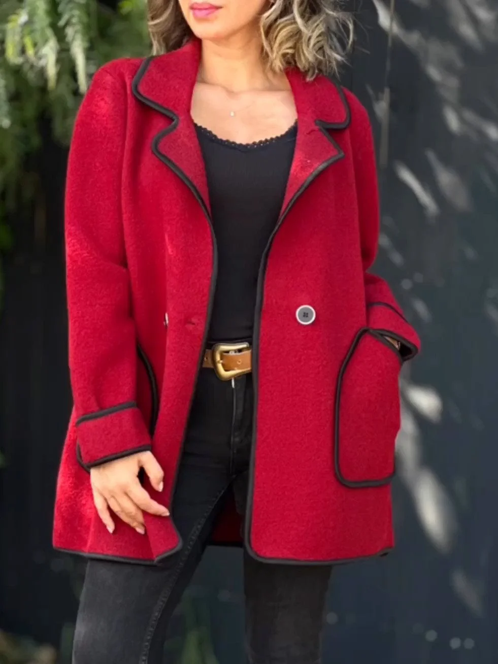 Women's Plain Regular Loose Coat