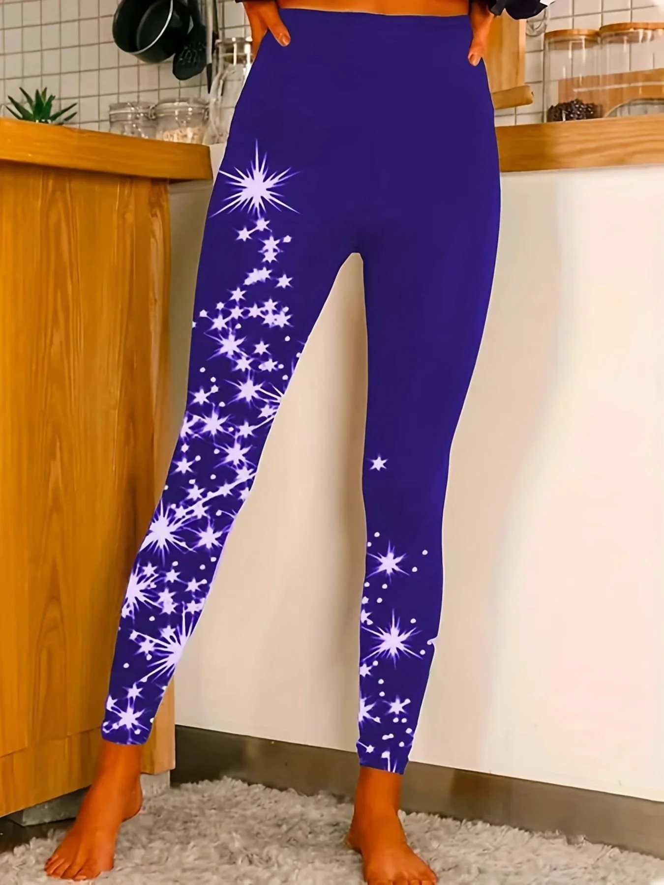 Casual 3D Printing Ankle Pants Leggings