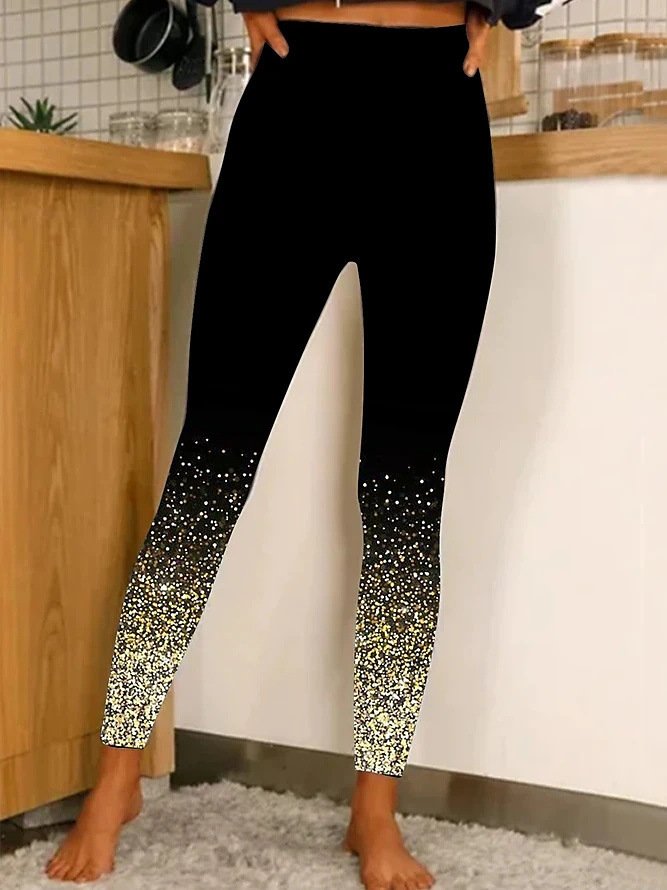 Casual 3D Printing Ankle Pants Leggings