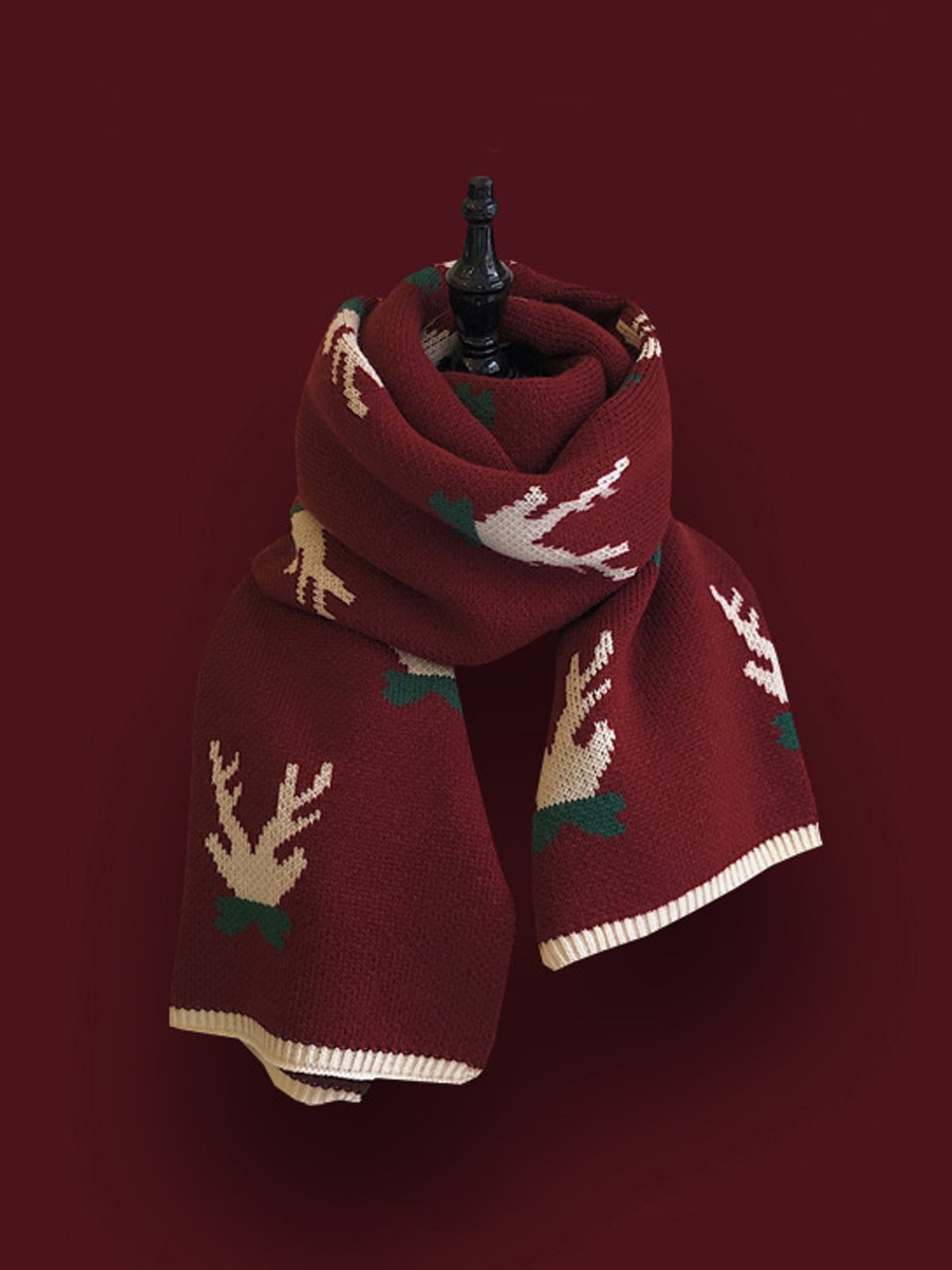 Christmas Casual Colok Block Scarf