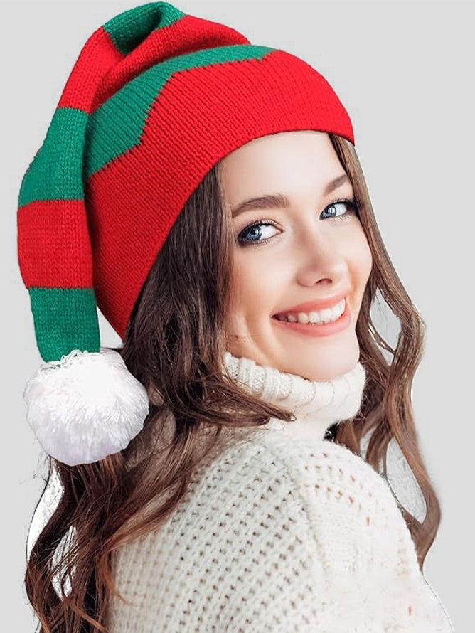 Christmas knitted hat fur ball hat mother baby parent-child hat