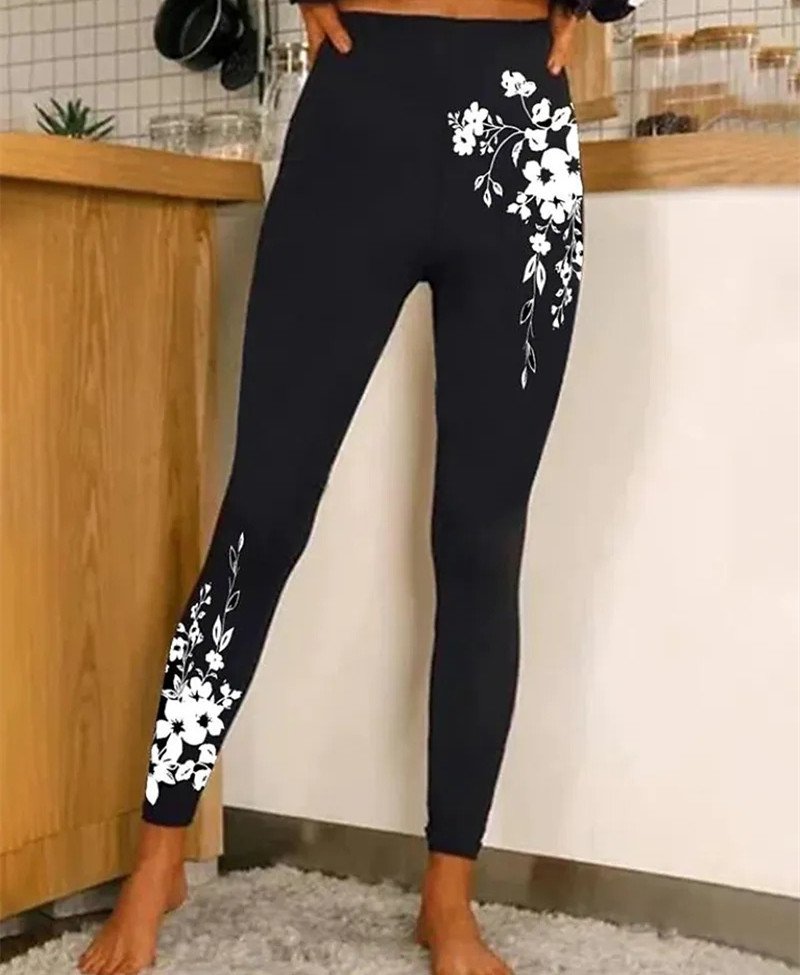 Casual 3D Printing Ankle Pants Leggings