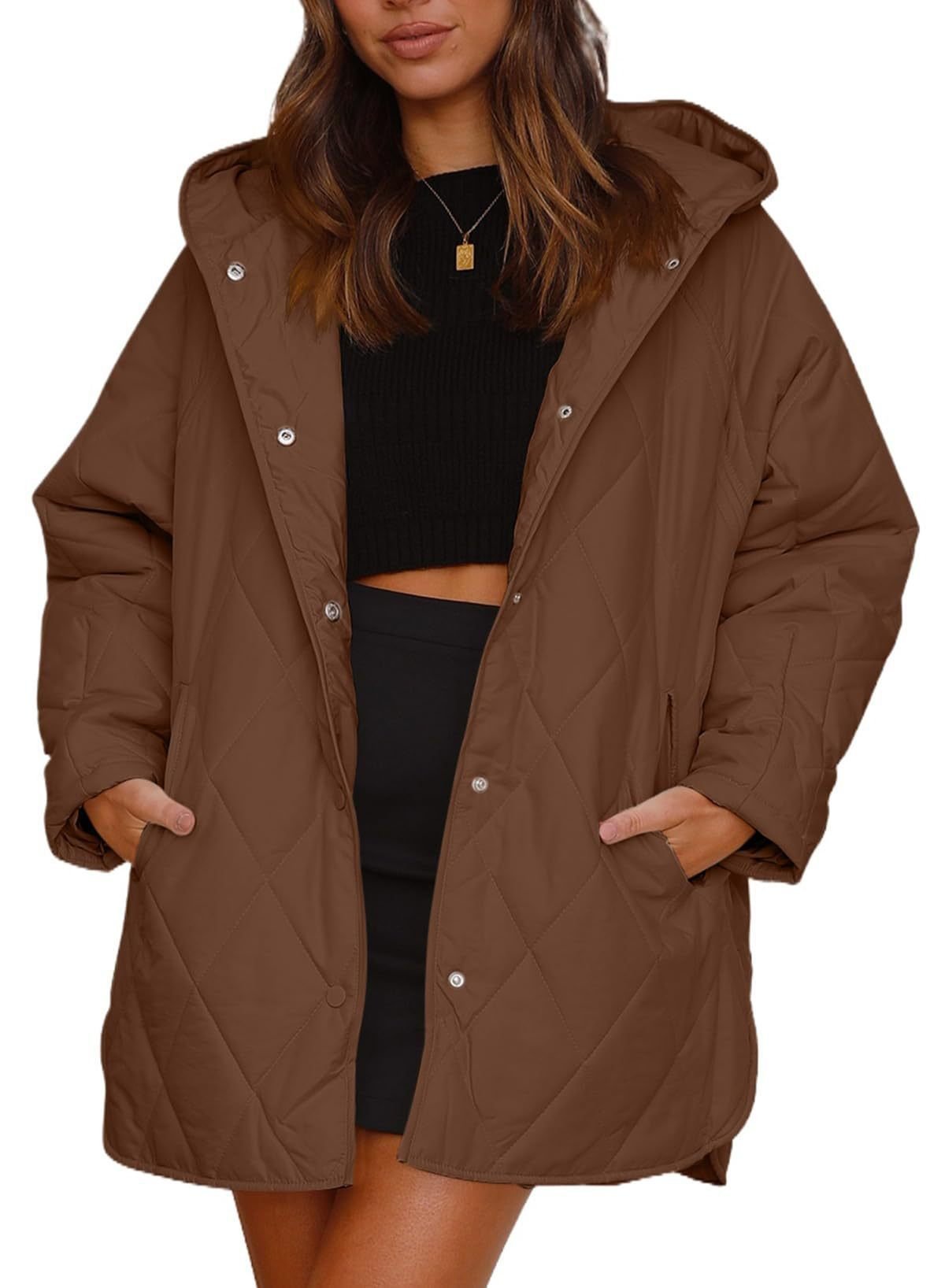 Women's Plain Heavyweight Loose Padded Jacket