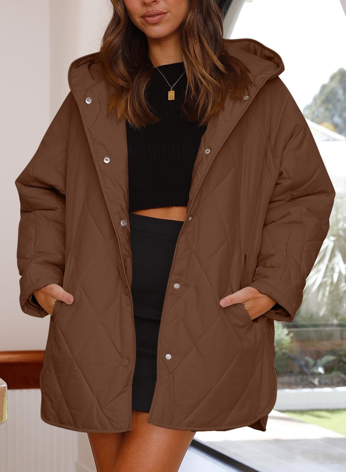 Women's Plain Heavyweight Loose Padded Jacket