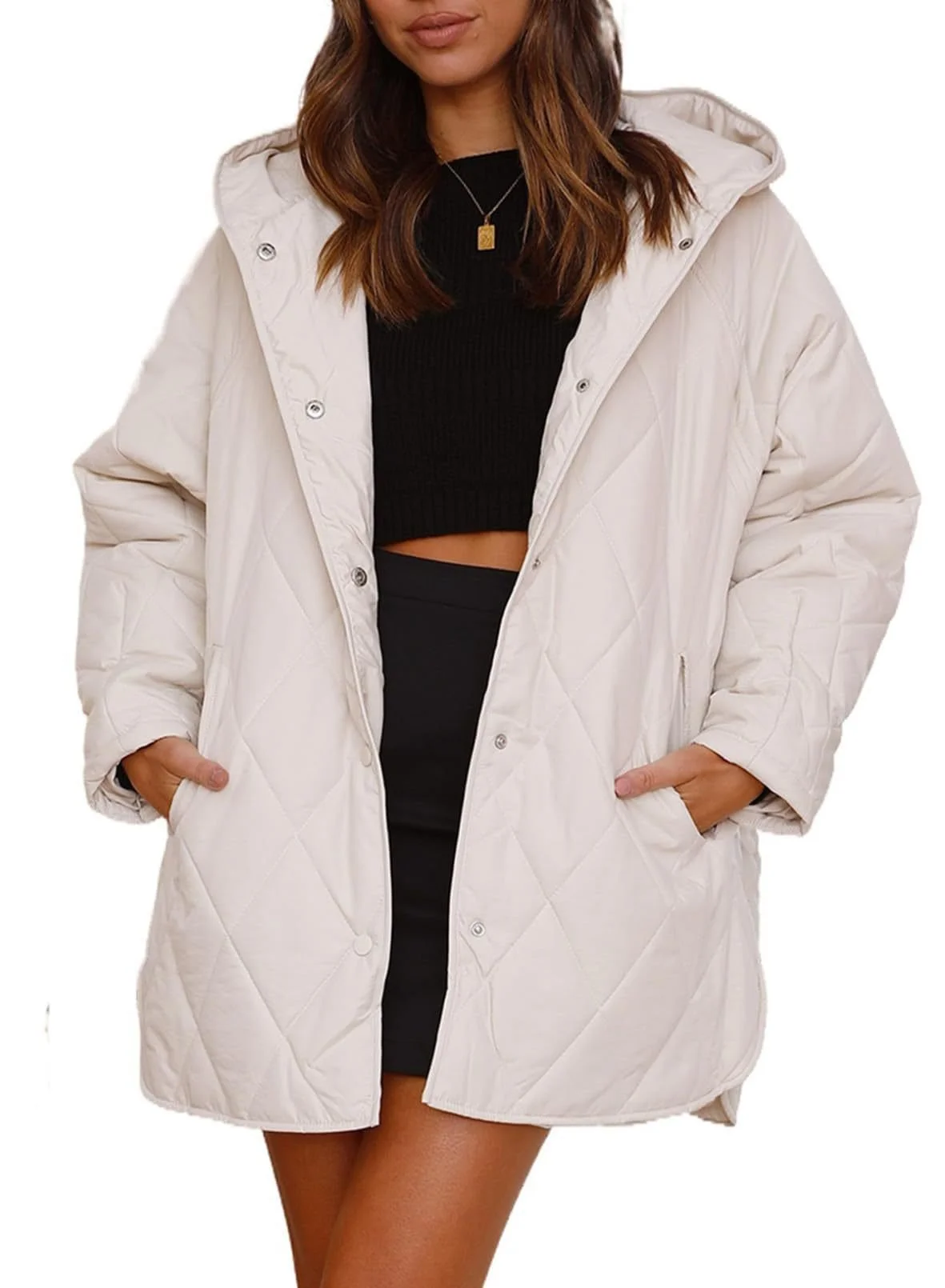 Women's Plain Heavyweight Loose Padded Jacket