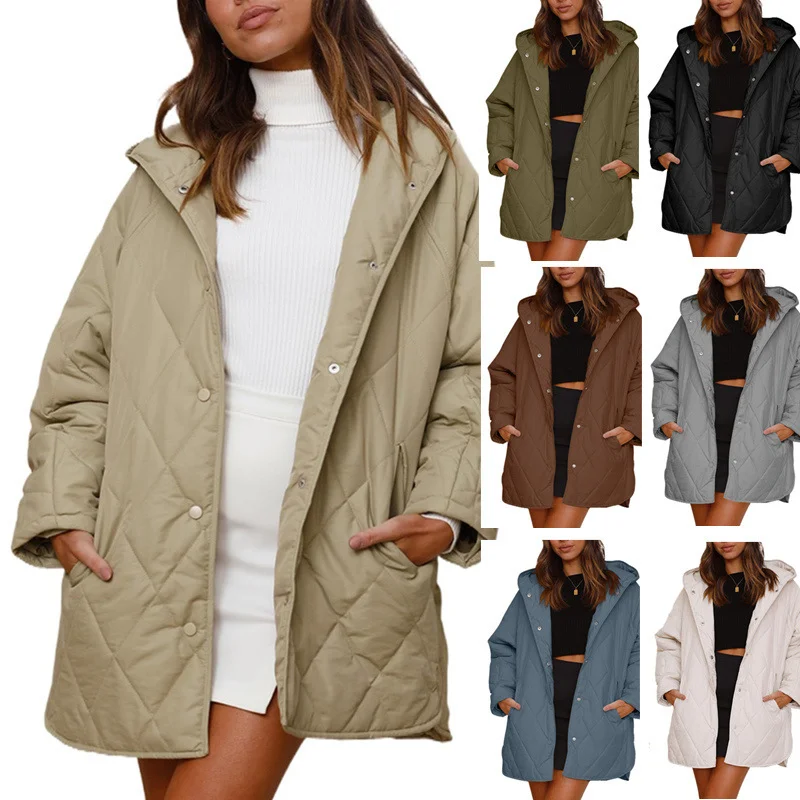 Women's Plain Heavyweight Loose Padded Jacket