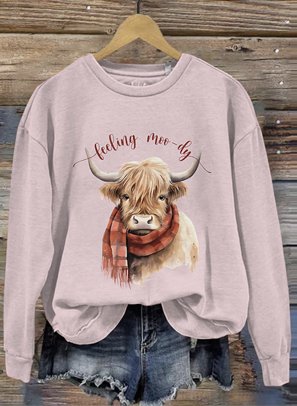 Casual Crew Neck Animal Sweatshirt