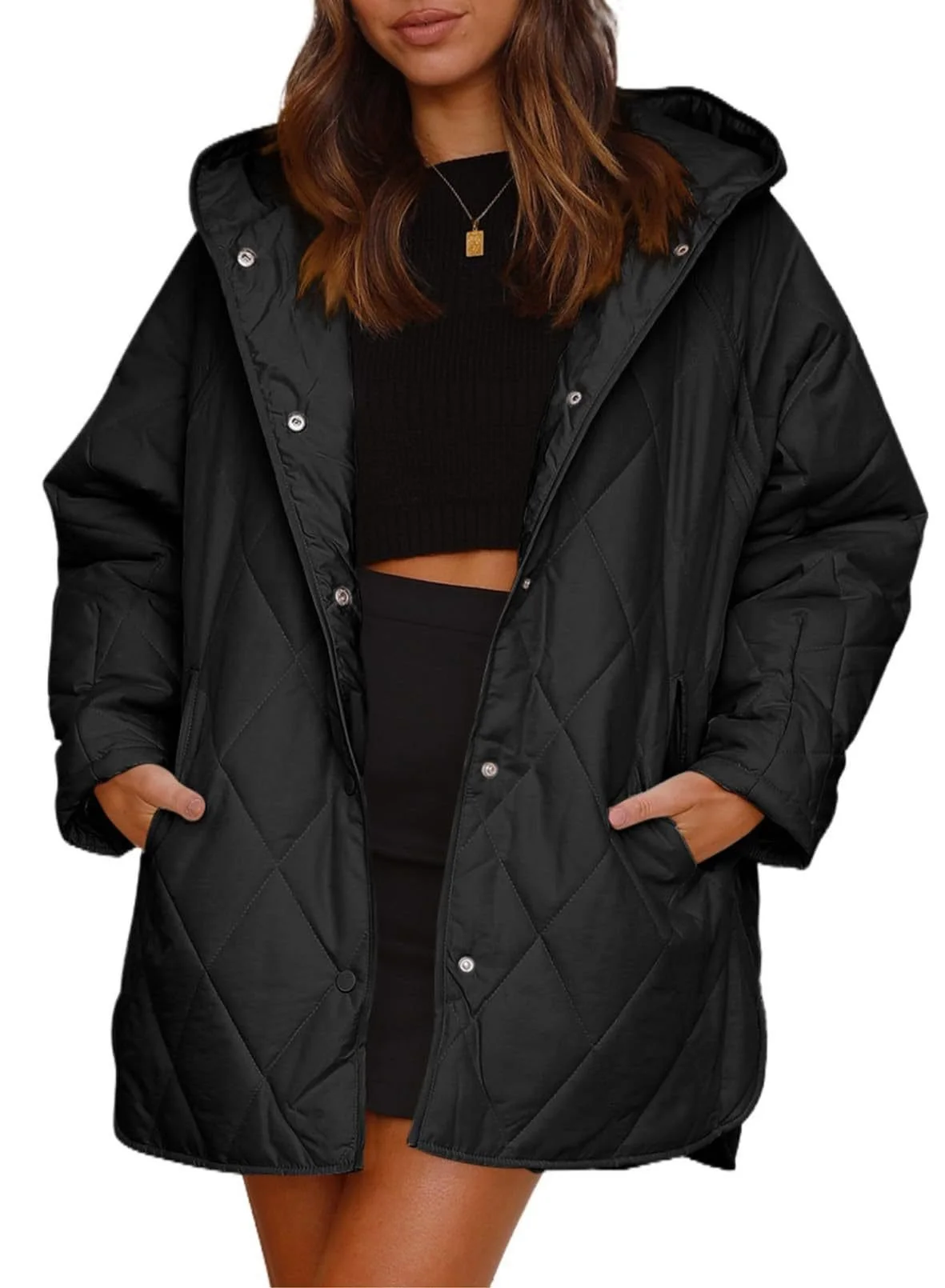 Women's Plain Heavyweight Loose Padded Jacket