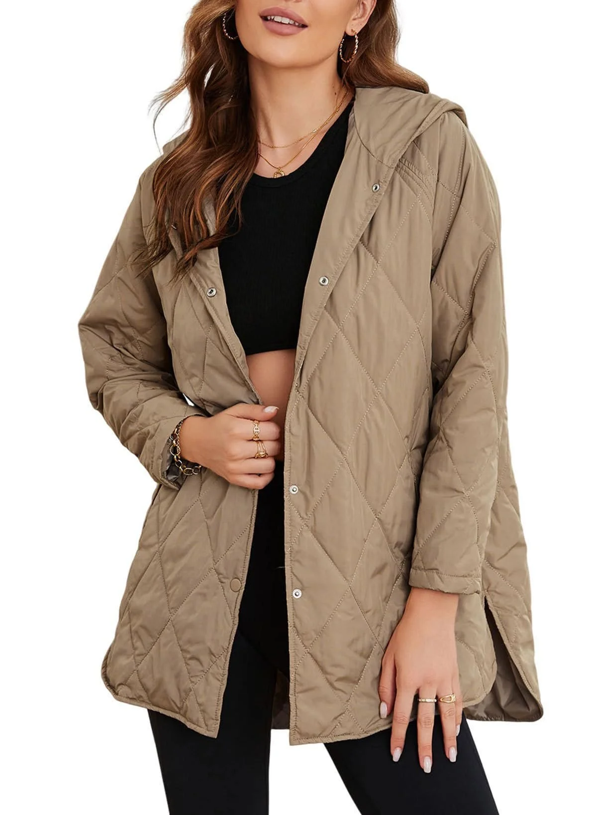 Women's Plain Heavyweight Loose Padded Jacket