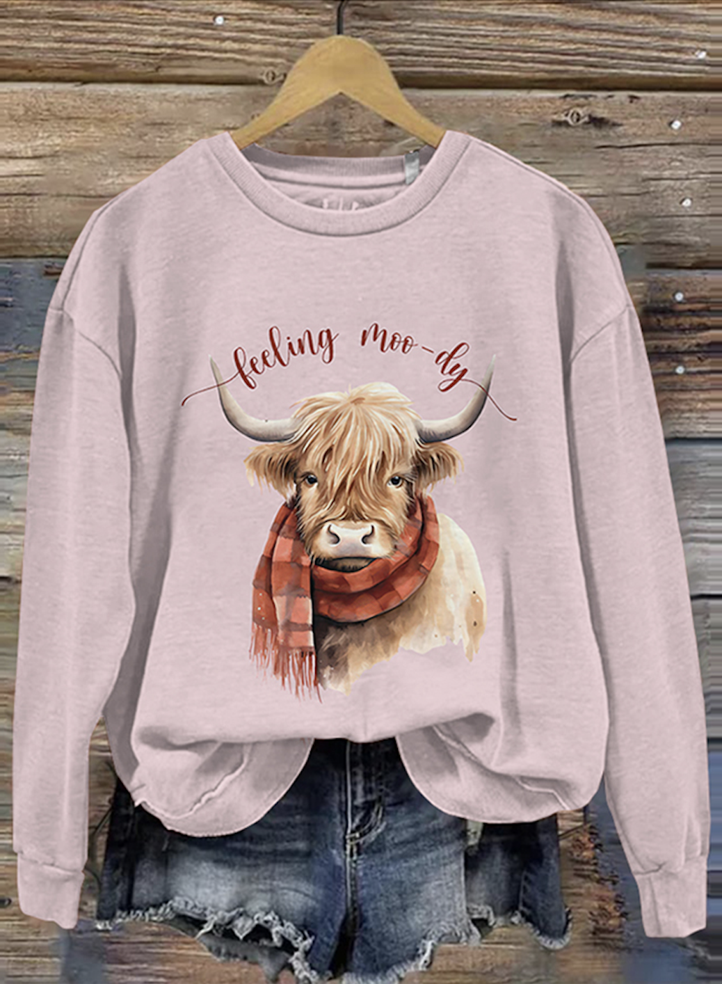 Casual Crew Neck Animal Sweatshirt