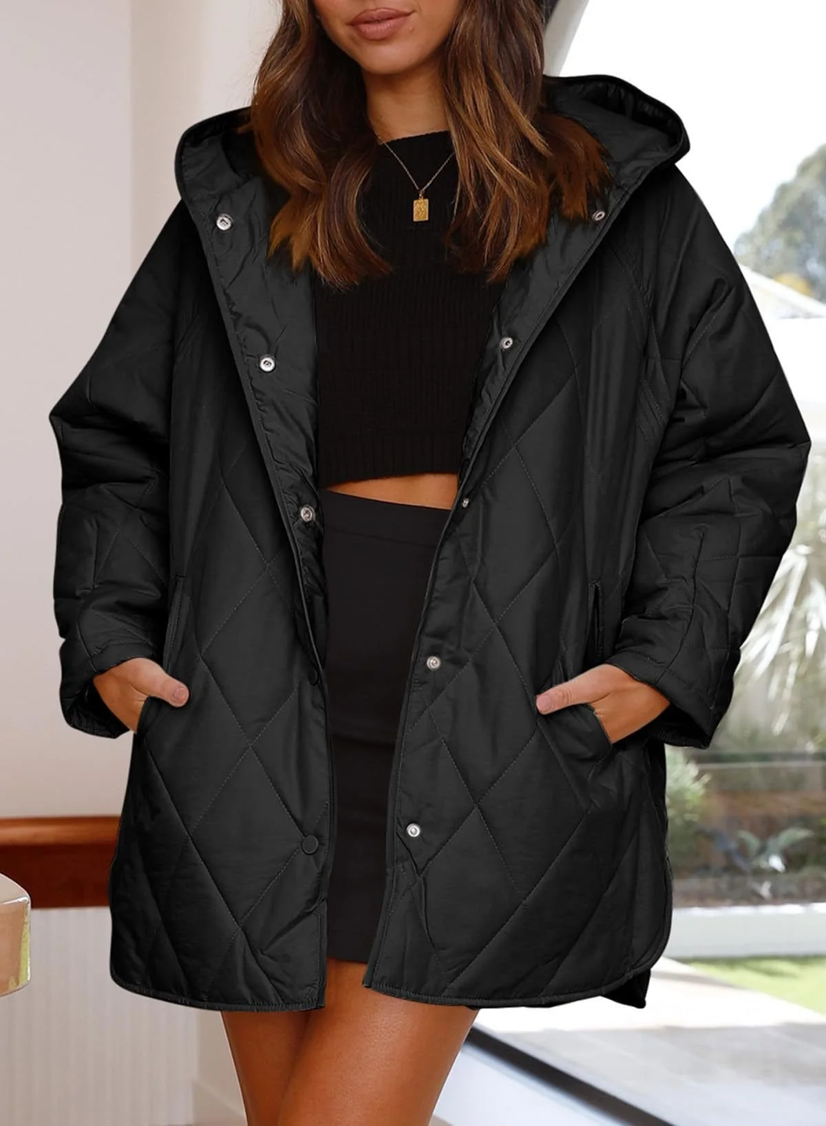 Women's Plain Heavyweight Loose Padded Jacket