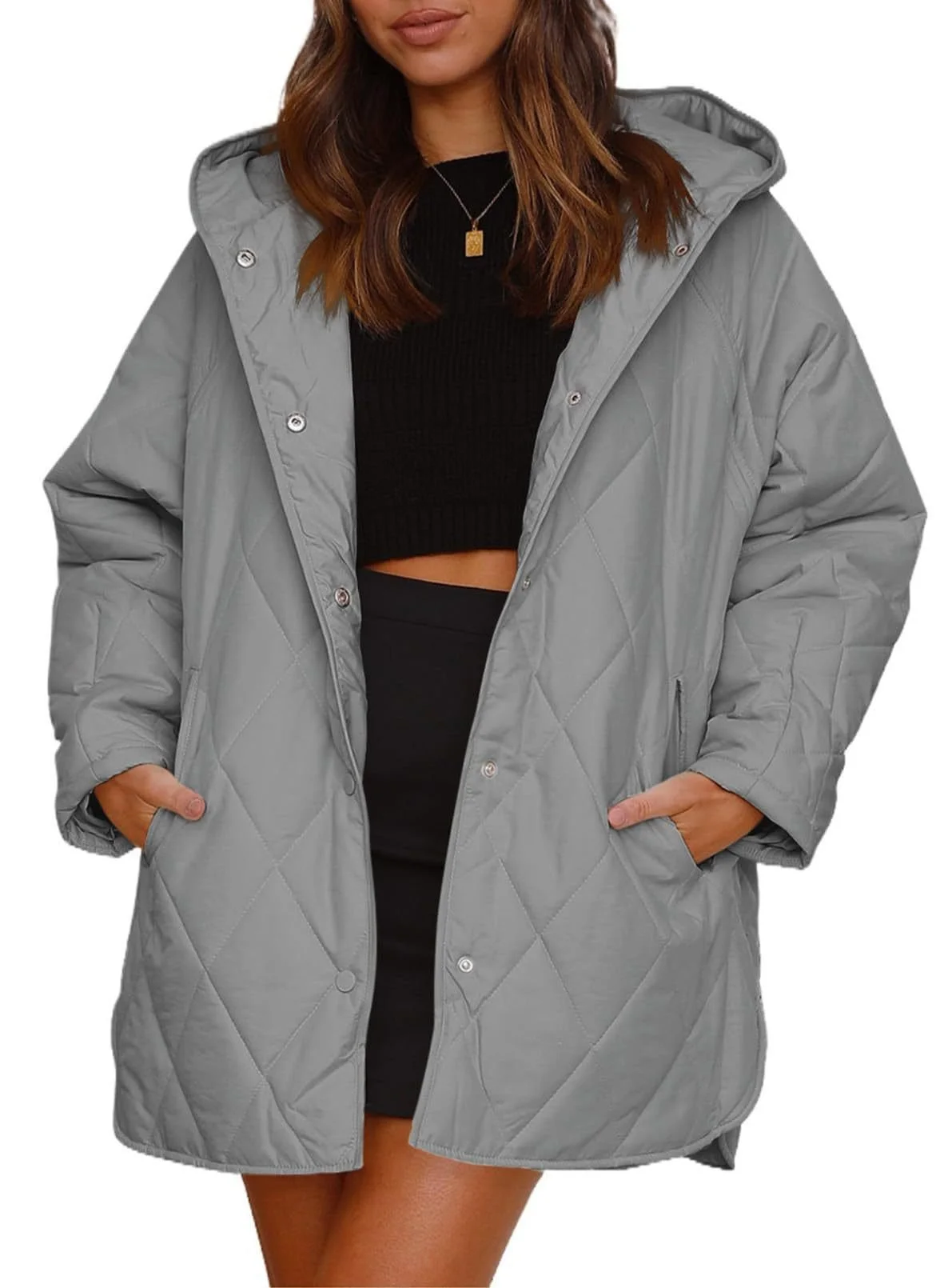 Women's Plain Heavyweight Loose Padded Jacket