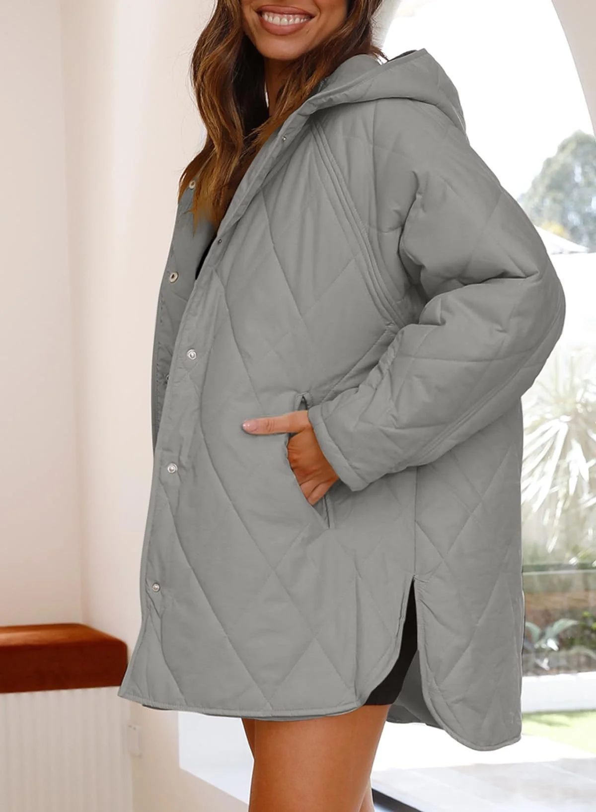 Women's Plain Heavyweight Loose Padded Jacket