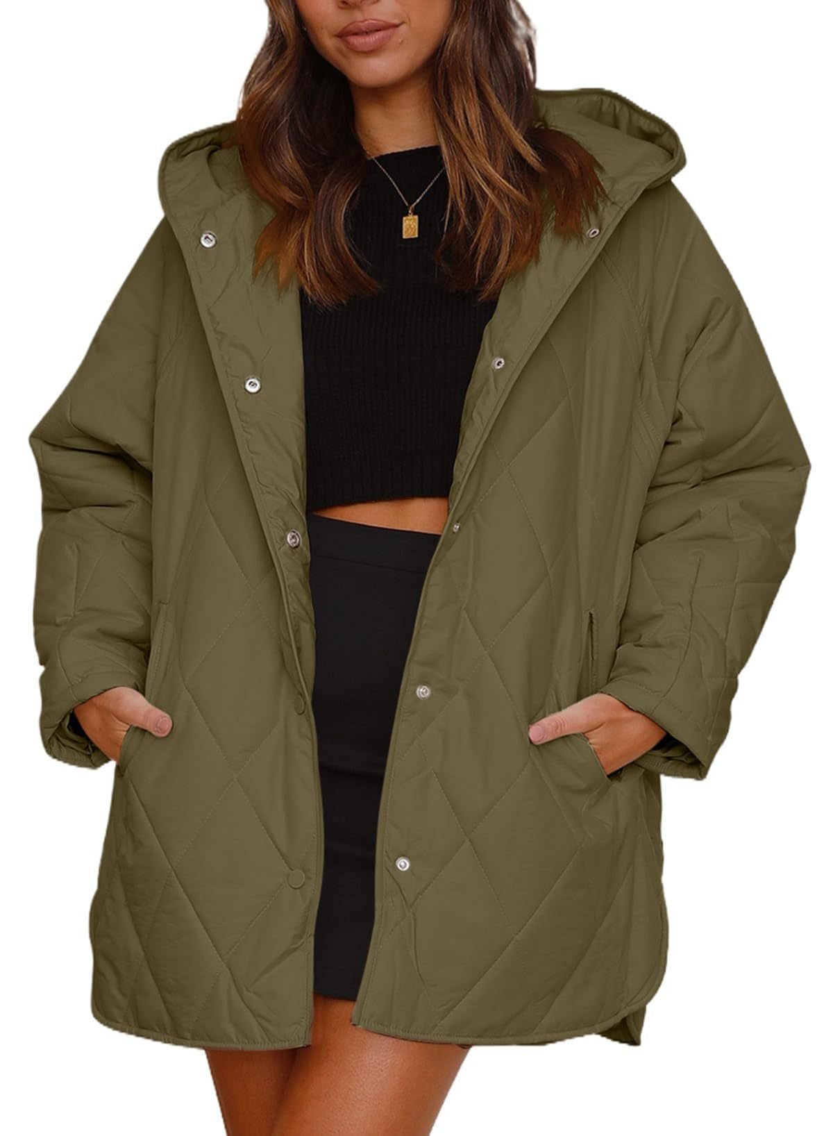 Women's Plain Heavyweight Loose Padded Jacket