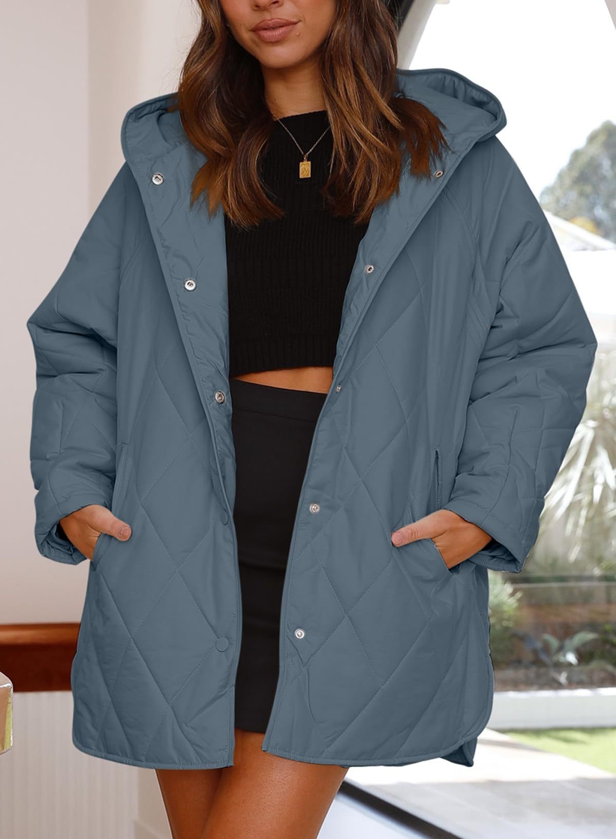 Women's Plain Heavyweight Loose Padded Jacket