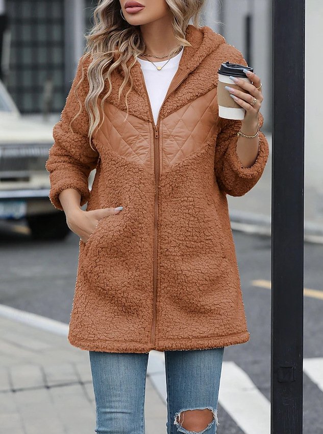 Women's Plain Thicken Loose Jacket