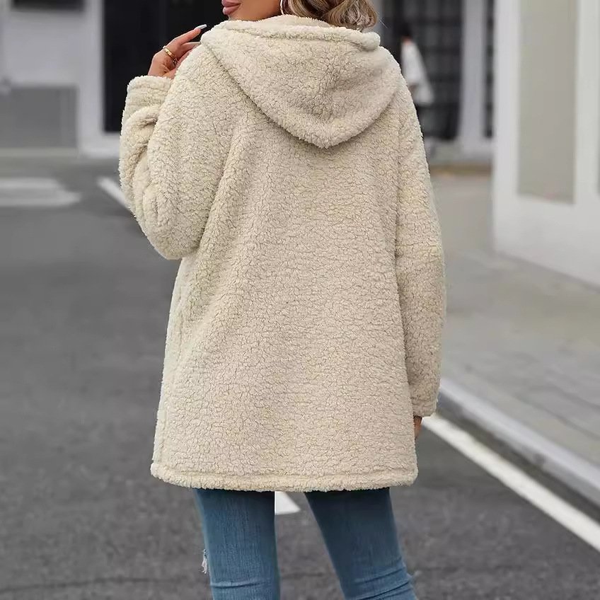 Women's Plain Thicken Loose Jacket