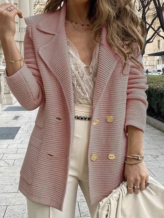 Women's Plain Regular Regular Fit Blazer