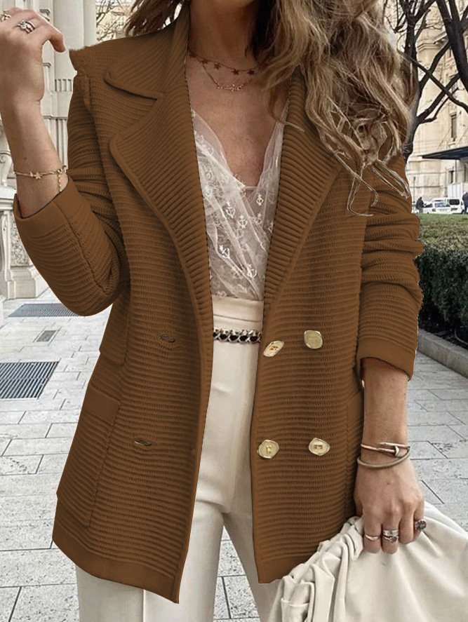 Women's Plain Regular Regular Fit Blazer