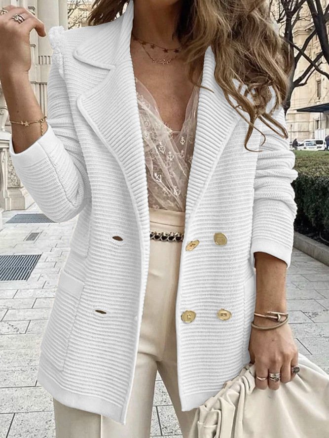 Women's Plain Regular Regular Fit Blazer