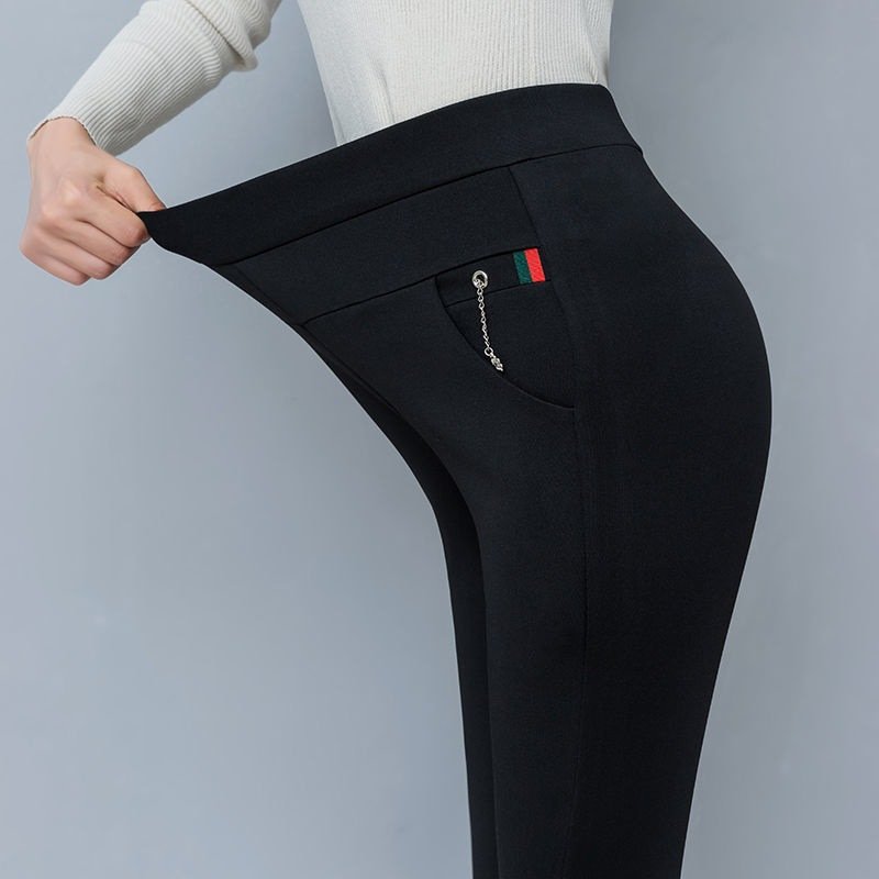 Casual Plain Ankle Pants Leggings