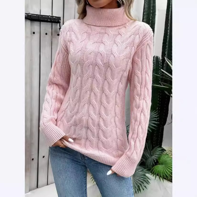 Women Plain Long Sleeve Comfy Casual Sweater