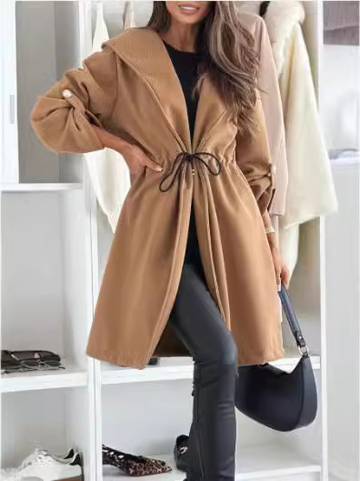 Women's Plain Regular Loose Jacket