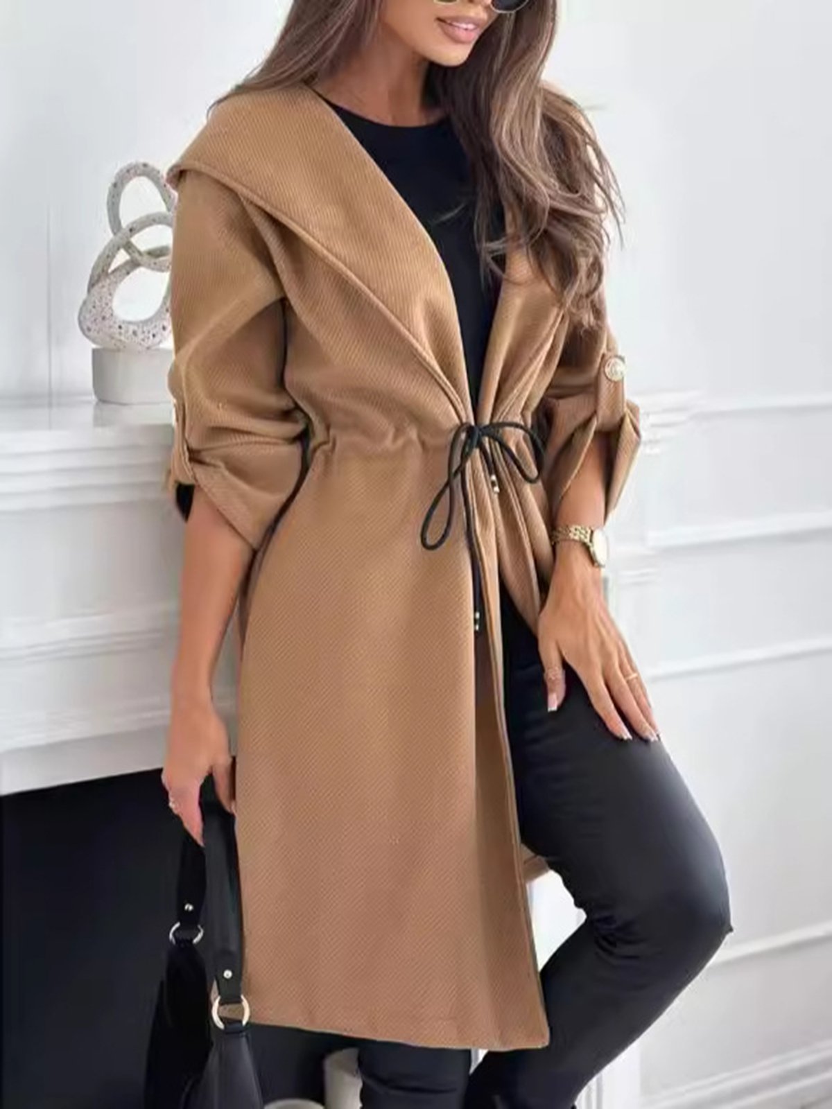 Women's Plain Regular Loose Jacket