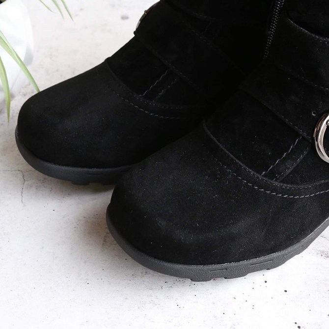 Vintage Plain Zipper Flat Heel Classic Boots