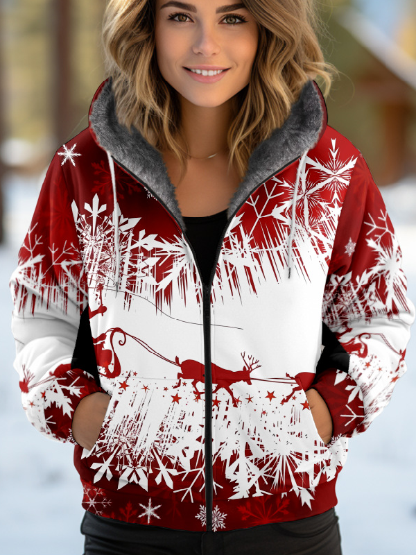 Women's Christmas Thicken Loose Jacket