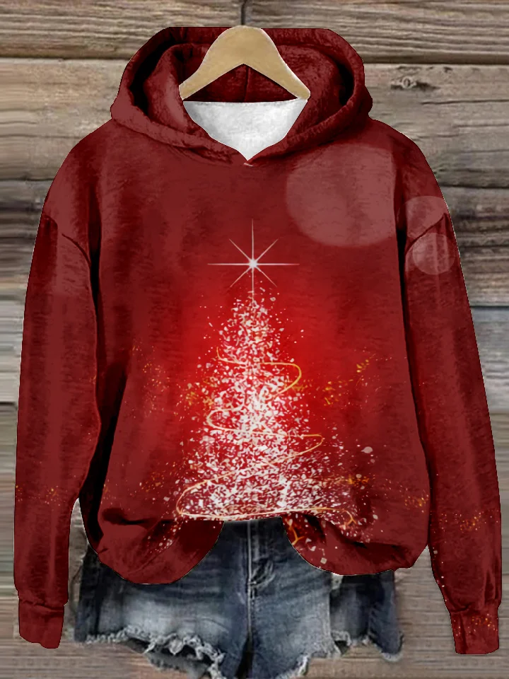 Casual Hoodie Christmas Sweatshirt Zipper