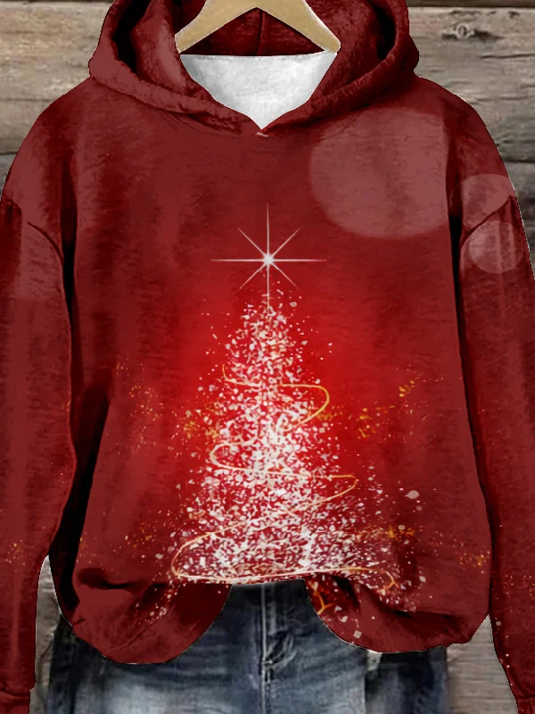 Casual Hoodie Christmas Sweatshirt Zipper