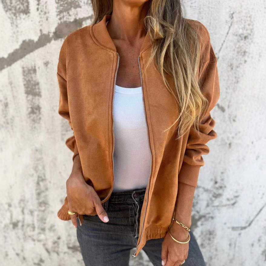 Women's Plain Regular Loose Jacket