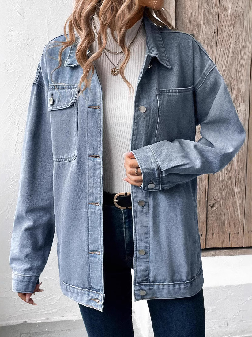 Women's Plain Regular Loose Jacket