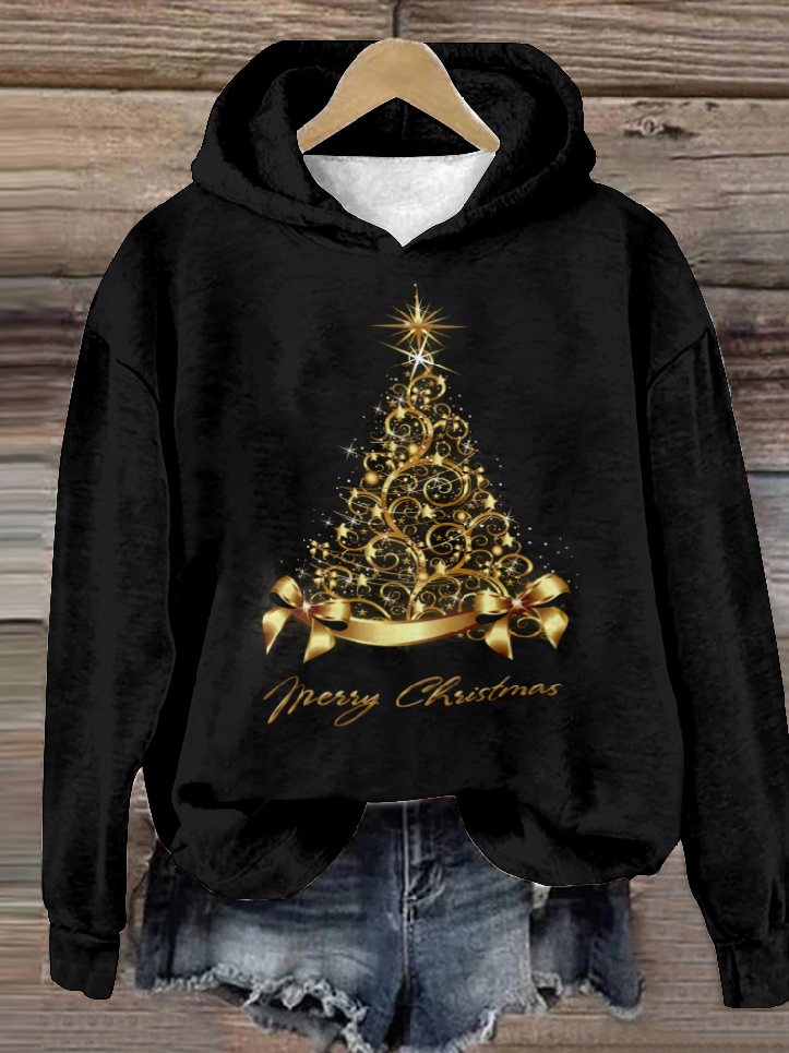 Casual Hoodie Christmas Sweatshirt Zipper