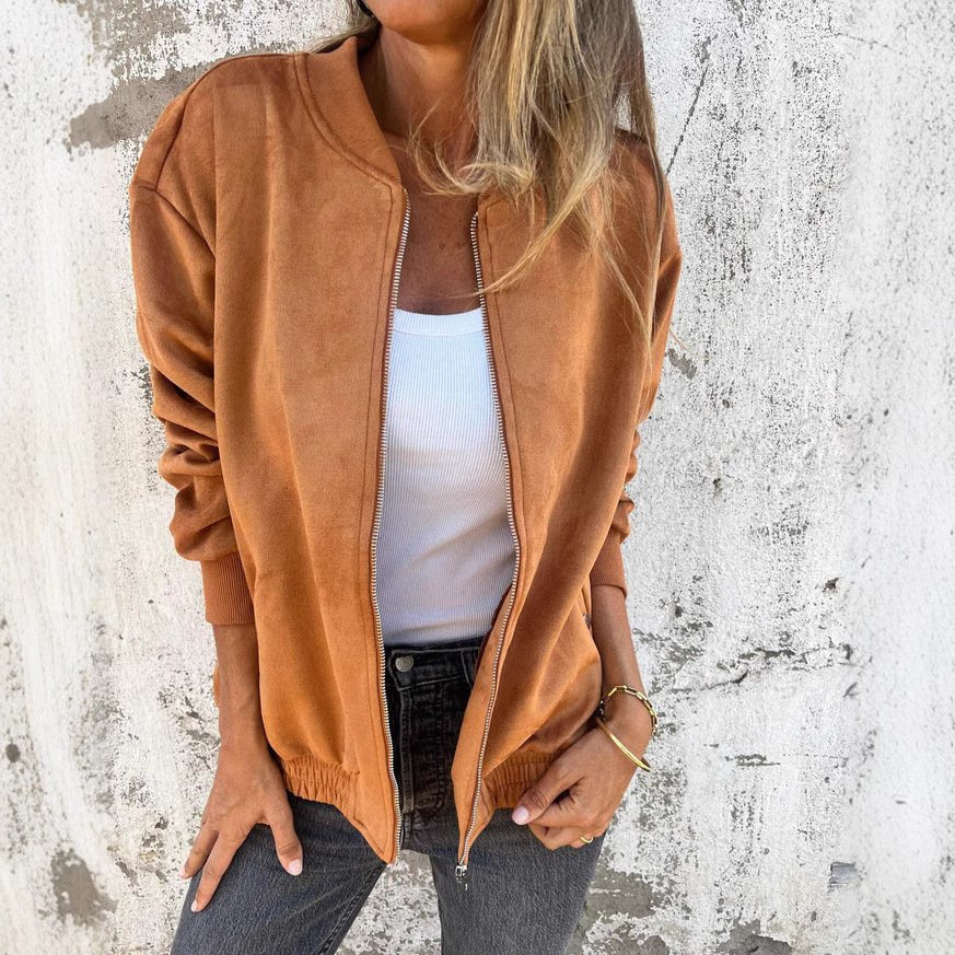 Women's Plain Regular Loose Jacket