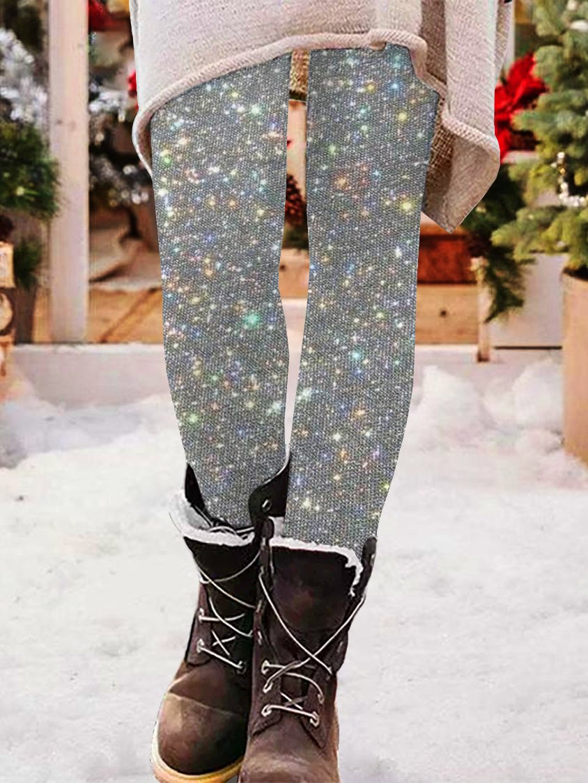 Casual Christmas Long Leggings