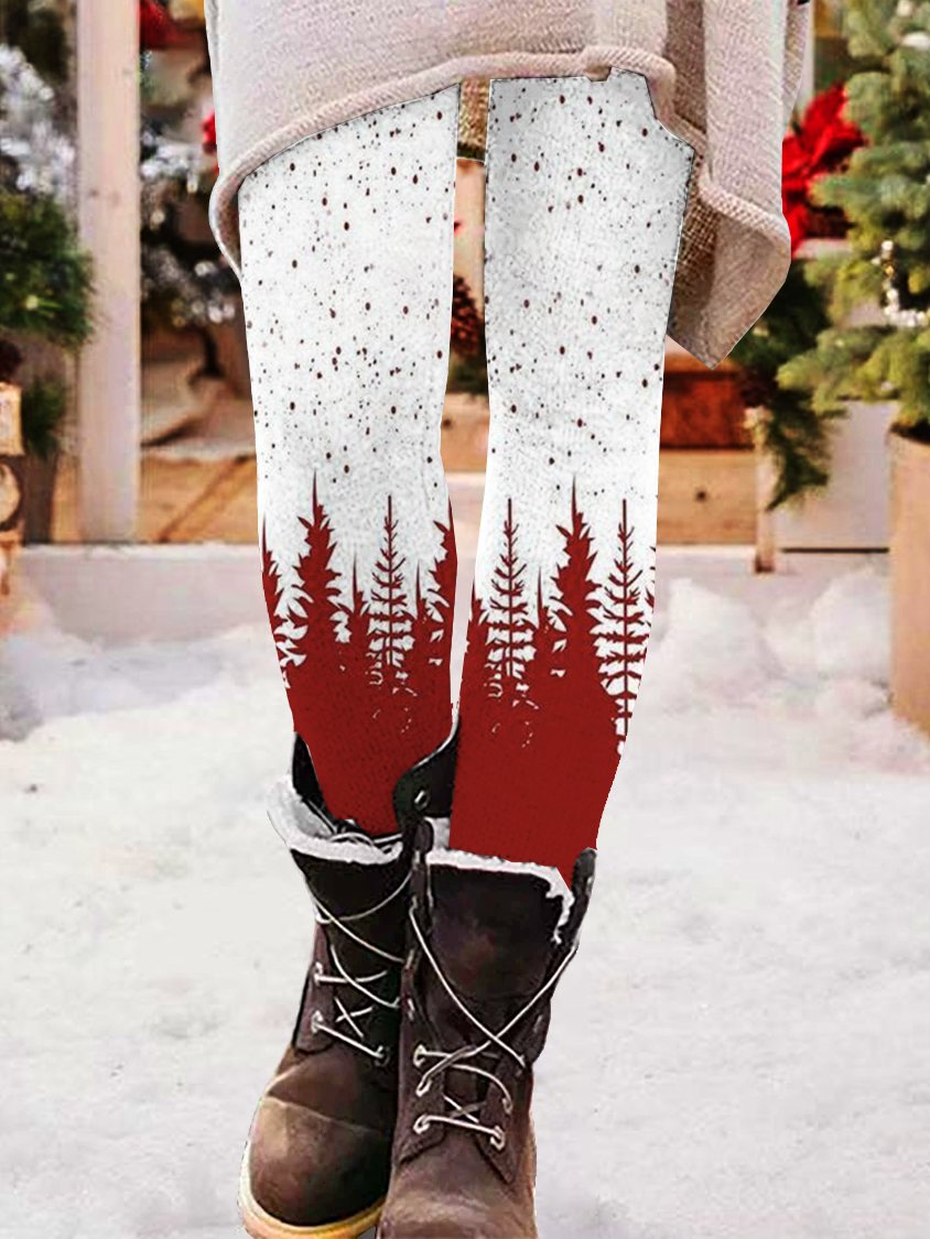 Casual Christmas Long Leggings