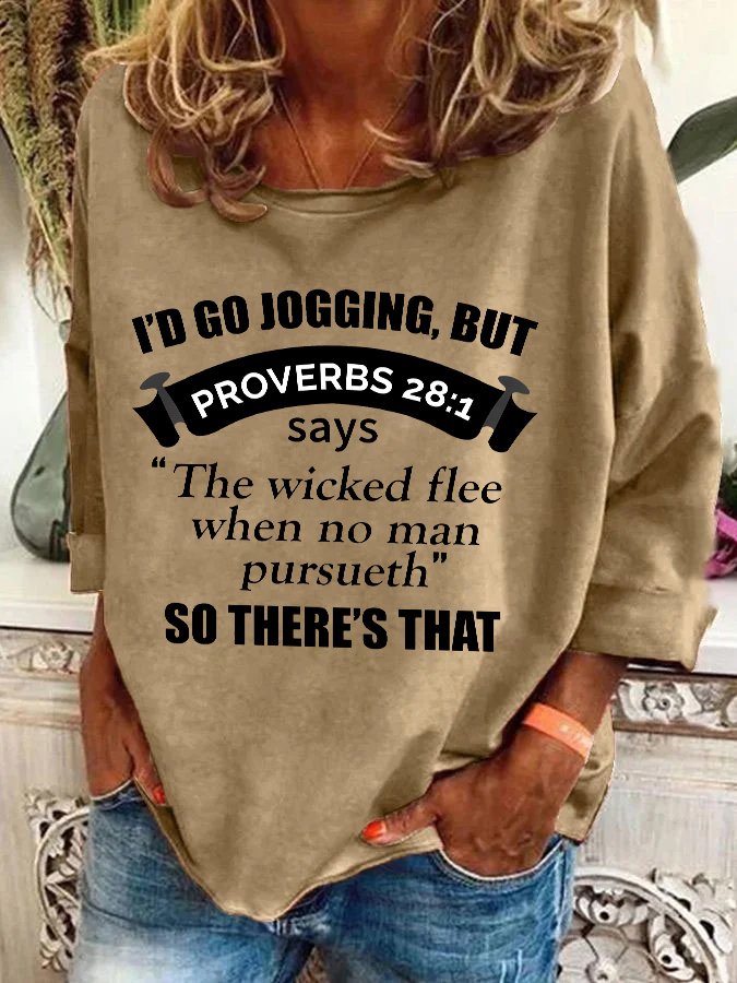 Casual Crew Neck Text Letters Sweatshirt