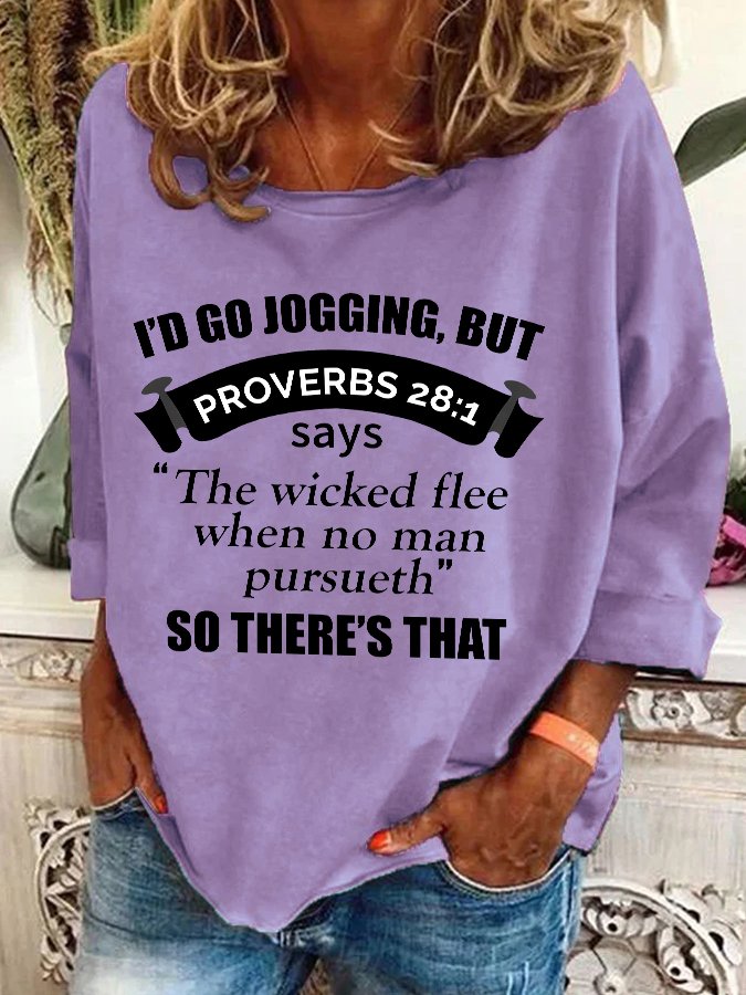 Casual Crew Neck Text Letters Sweatshirt