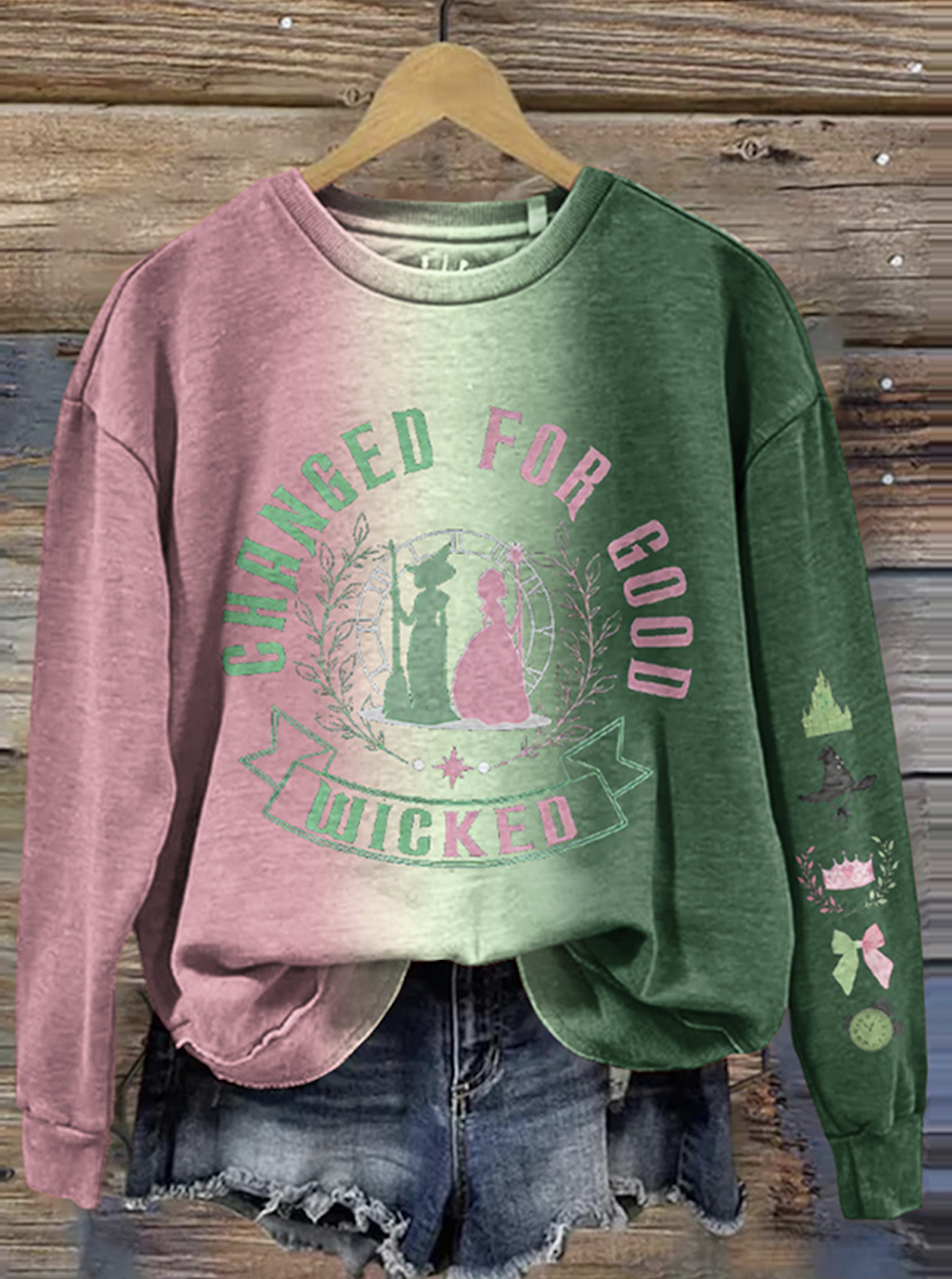 Casual Crew Neck Animal Sweatshirt