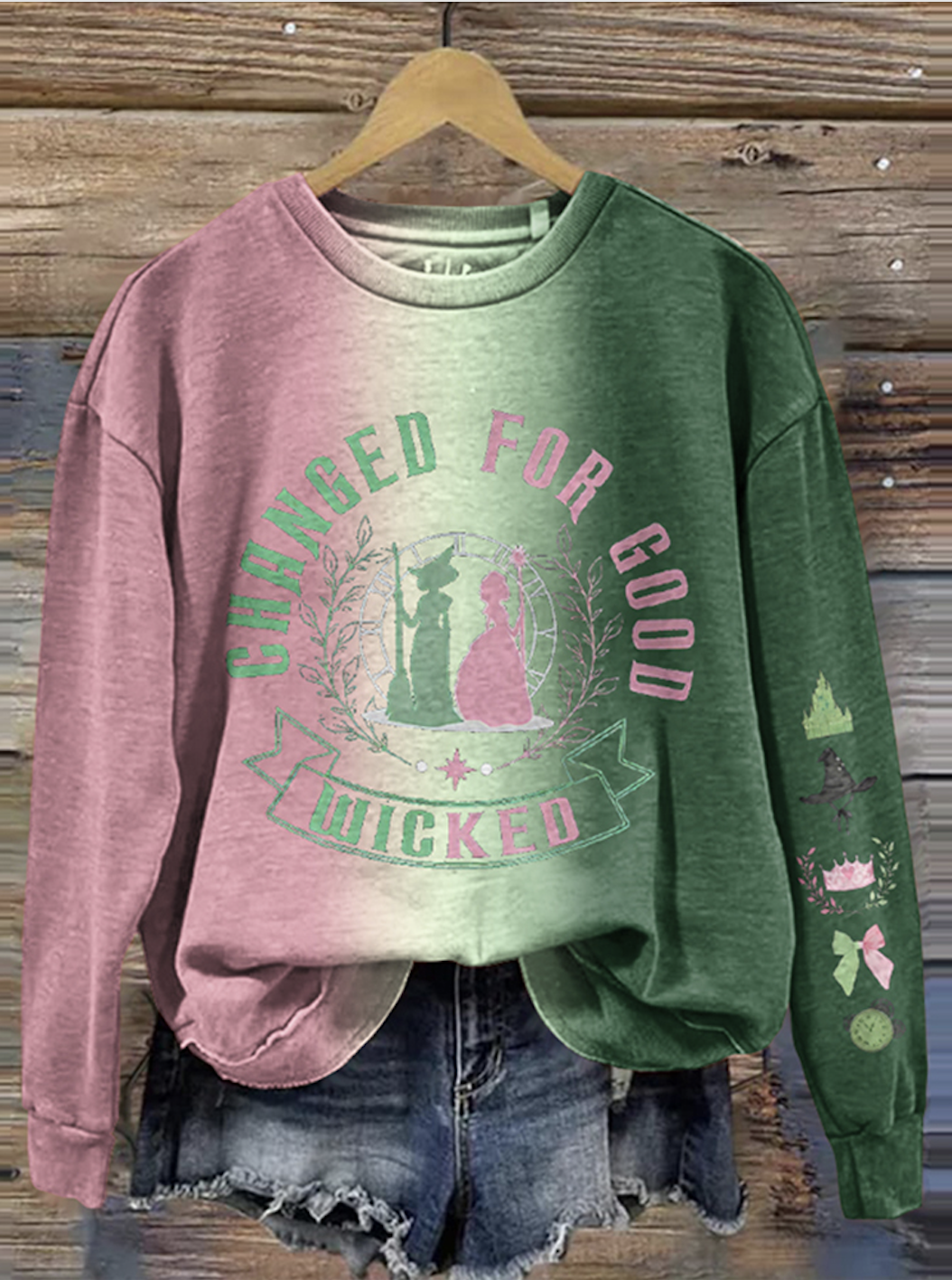 Casual Crew Neck Animal Sweatshirt