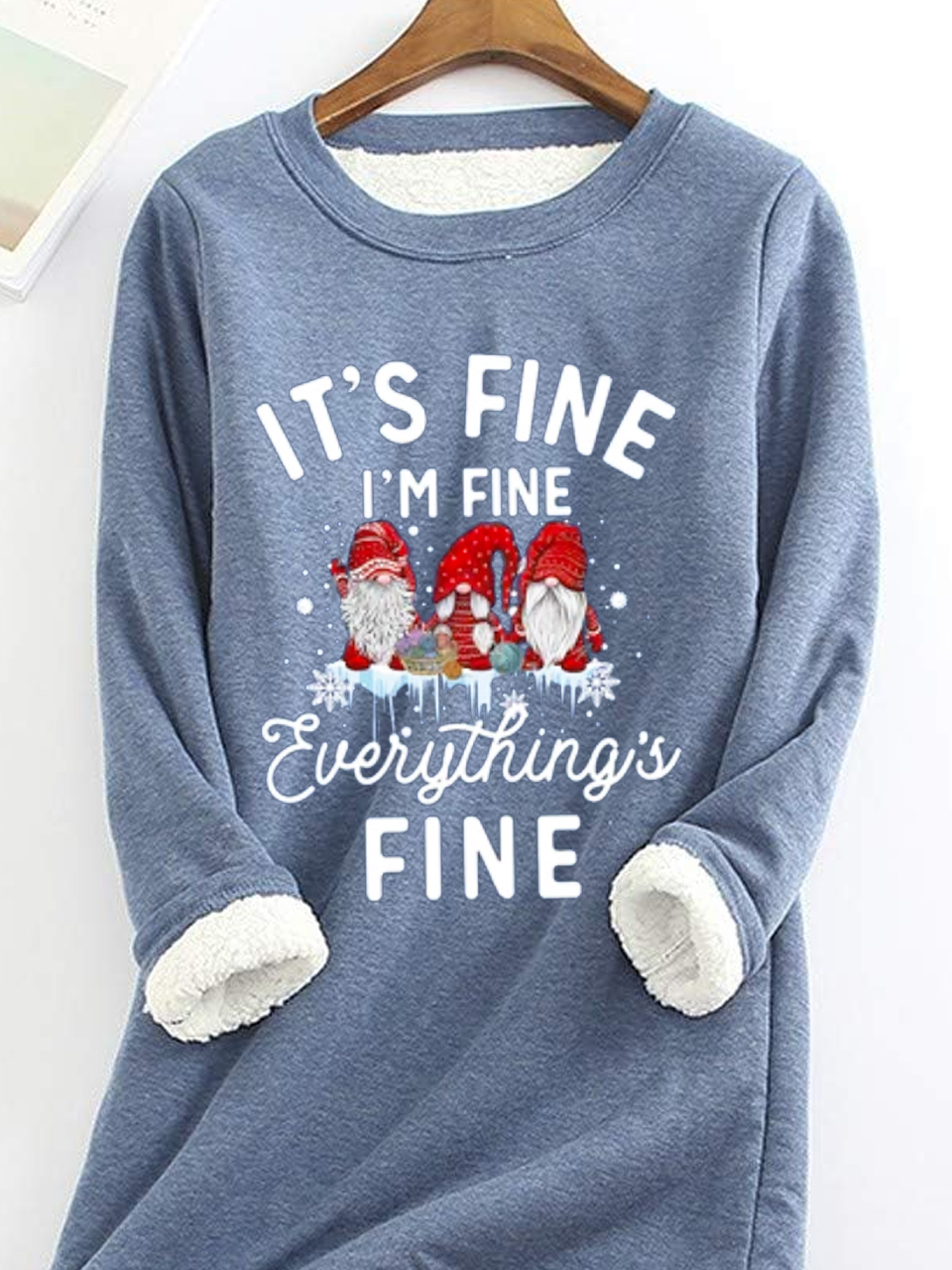 Casual Crew Neck Christmas Sweatshirt