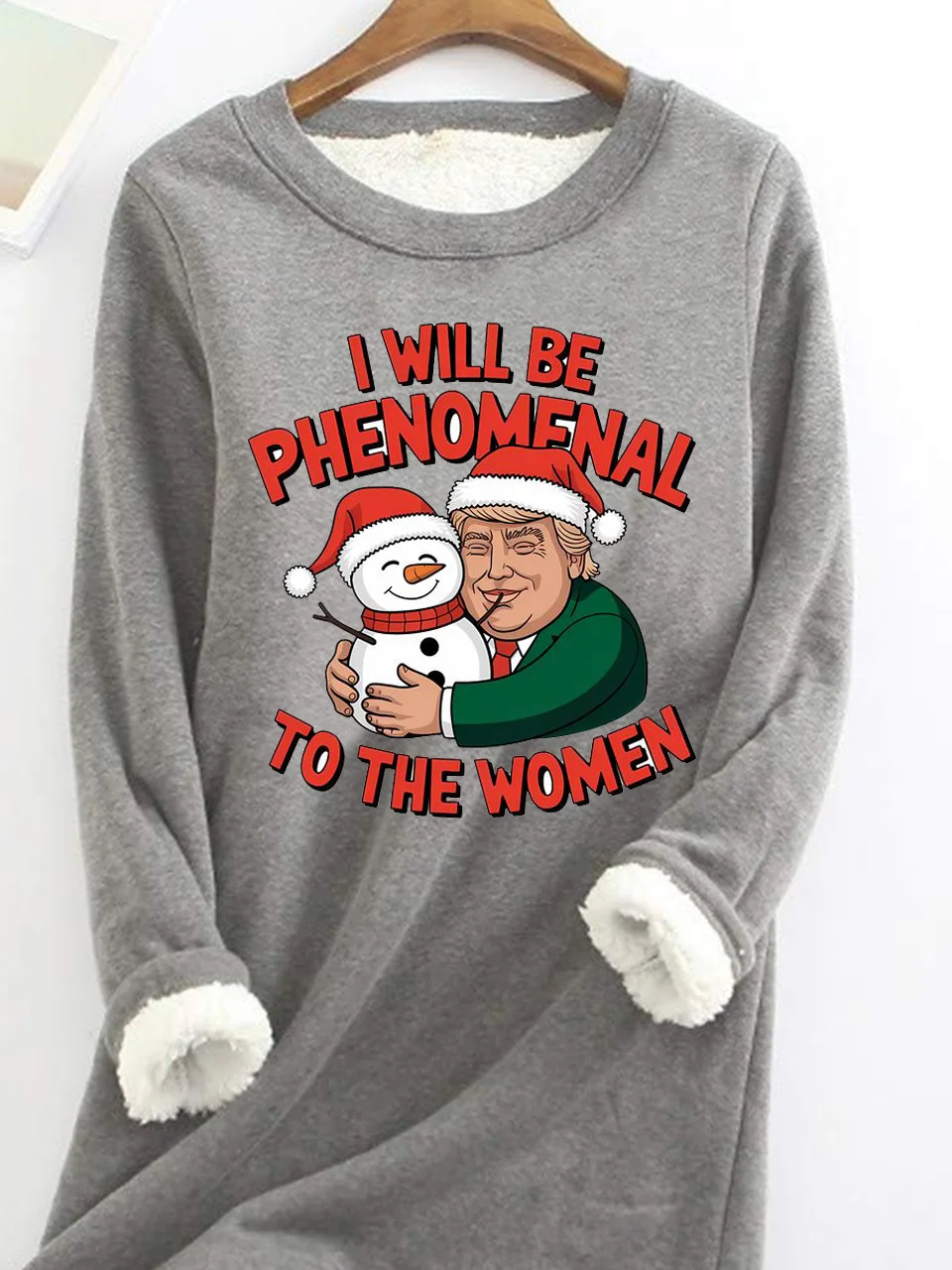 Casual Crew Neck Christmas Sweatshirt