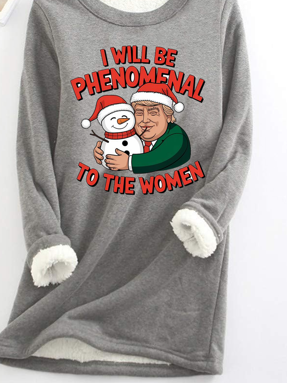 Casual Crew Neck Christmas Sweatshirt