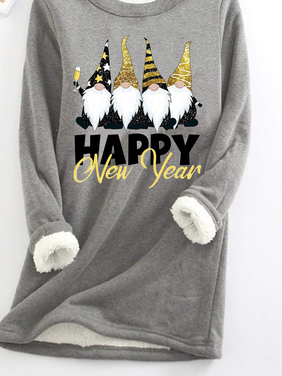 Casual Crew Neck Christmas Sweatshirt