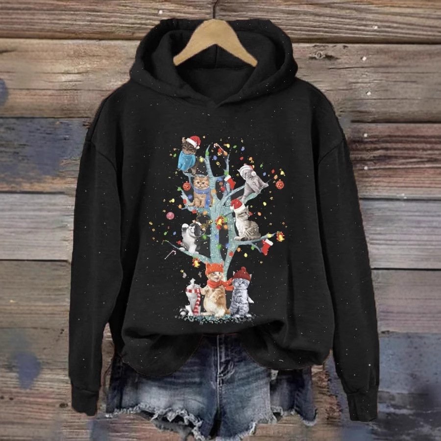 Casual Hoodie Cute Animal Art Print Sweatshirt